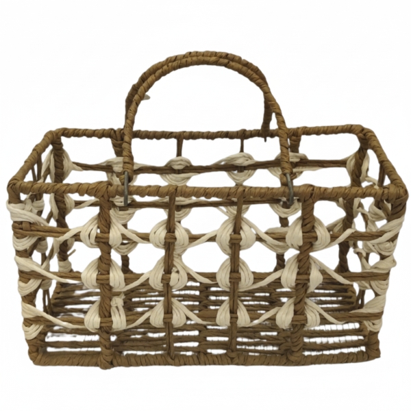Iron Paper Rope Basket ( Pack Of 2 )
